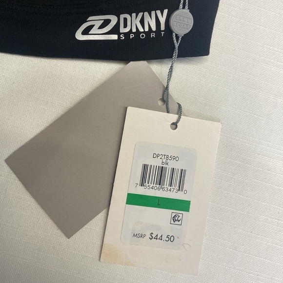 DKNY SPORT NWT Womens Sz XL DKNY Sport, One Shoulder, Women's Sports Bra- Black - Picture 6 of 10